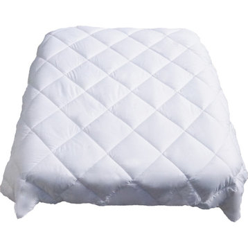 All Seasons White Goose Down Alternative Quilt-Comforter-Duvet Cover Filler, Twi