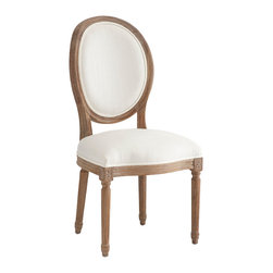 Louis XVI Dining Chair, White - Dining Chairs