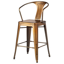 Industrial Outdoor Bar Stools And Counter Stools by The Khazana Home Austin Furniture Store