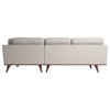 Manu Silver-Gray Corner Sofa