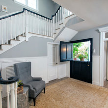 Wainscoting, black, wood combo