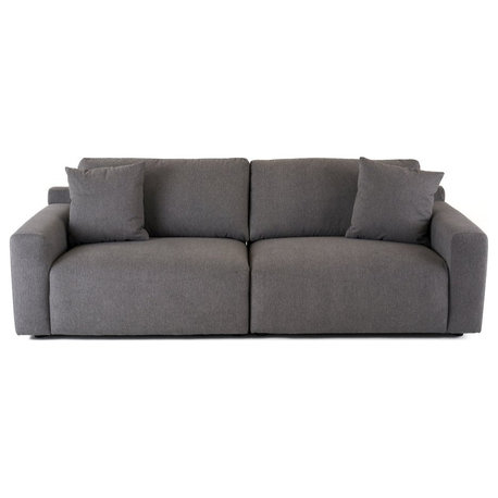 Divani Casa Gloria, Modern Gray Fabric Sofa