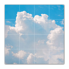 Clouds Ceramic Tile Wall Mural HZ500378-44M. 24" x 24"
