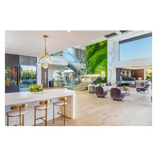 Bundy Drive Brentwood, Los Angeles open plan modern luxury home ...