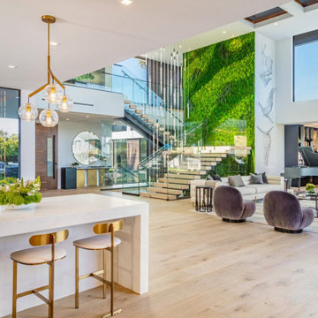 Bundy Drive Brentwood, Los Angeles open plan modern luxury home