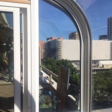 Curved Window Sunrooms In Downtown Los Angeles