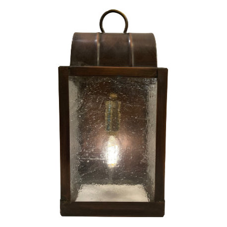 Smaller 1860 Lantern. Solid Copper Wall Lamp, Handmade in USA
