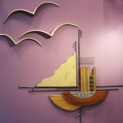 Ceramic Seagulls 3d wall art - Products