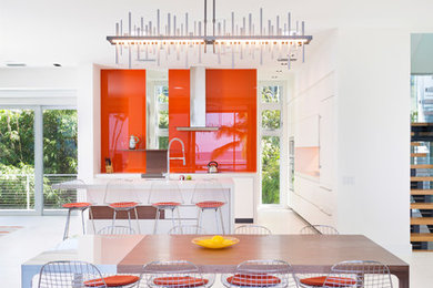 Example of a trendy dining room design in Other