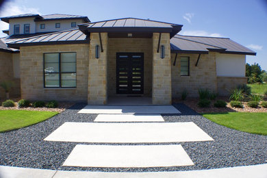 Example of a trendy exterior home design in Austin