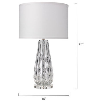 Clear Glass Laurel Table Lamp