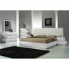 Best Master Spain 5-Drawer Poplar Wood Bedroom Chest in White/Silver Base