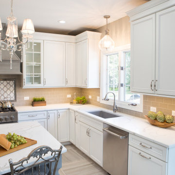 Gray and White Kitchen in St. Charles