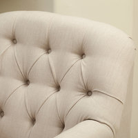 GDF Studio Verona Fabric Club Chair, Beige