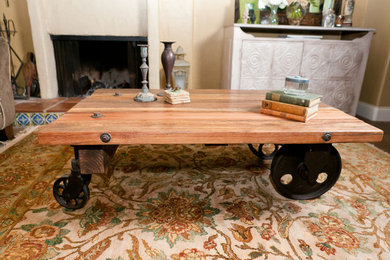 Rustic Rail Cart Table 3