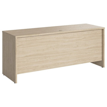 Bowery Hill 72W x 24D Credenza Desk in Natural Elm - Engineered Wood