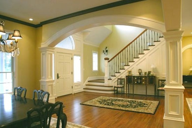 Inspiration for a timeless entryway remodel in New York