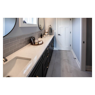 New Build Jack and Jill Bathroom ~ Cabinetry and Countertops - Transitional - Bathroom ...
