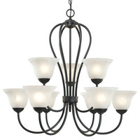 Millennium Lighting Main Street Chandelier, Black