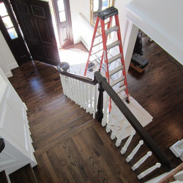 Fort Salonga Red Oak stained Dark Walnut and Satin Oil based poly
