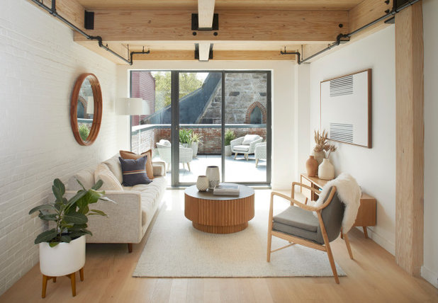 Industrial Living Room by Tara Benet Design