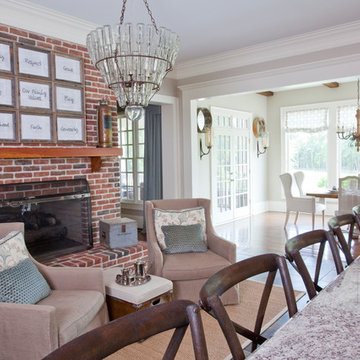 rustic modern dining room