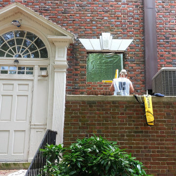 Brick Repair: Brick In Old AC Unit