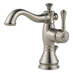 Delta Cassidy Single Hole - Single Handle-4&Prime; plate/metal pop-up - Bathroom Sink Faucets