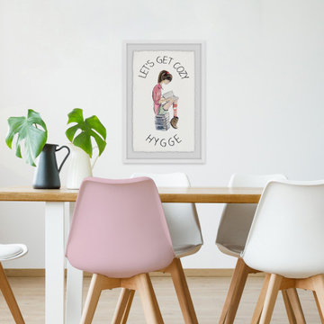 "Let's Get Cozy Hygge" Framed Painting Print