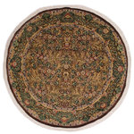 Bareens Designer Rugs - Imran Pak Persian Nova Brown/Gray Wool Round - 6'2'' x 6'3'' - Designed with mesmerizing intricacy and gorgeous color palette, this hand-knotted masterpiece demonstrates the beauty and electrifying thrill of Pak Persian art. These meticulously hand-knotted Pak-Persian rug is made with pure wool and features breathtaking traditional, transitional, and tribal designs in bold luxurious color pallets. Known for their intricate designs these rugs are a reproduction of Persian rugs, made in Pakistan with unique Mughal designs. Made by master weavers using the same Persian texture, design and dying technique, we wanted to produce the most significant manifestation of Persian art, life, and culture. This rug is most famous for its exceptional quality, incredible designs, patterns, and vibrant rich color. Pak-Persian rugs made with Persian weave with high knot counts, which enables the high intricacy and detail found in the patterns are also referred to as "State of art", each color adds a rich beautiful detail in the artwork of this rug. The design, color, and beautiful chromatic composition with a vibrant sheen with intricate designs, exude beauty, elegance, and quality make this rug a masterpiece of its own.