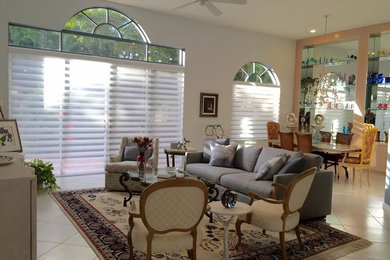 Transitional dining room photo in New York