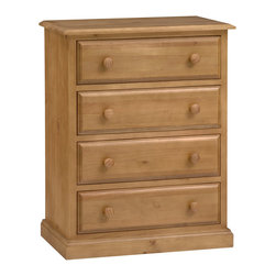 Langley Pine 4 Drawer Chest - Dressers