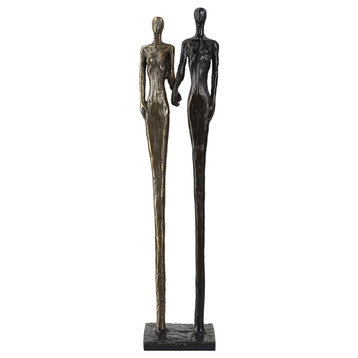 Two's Company - Sculpture-20.25 Inches Tall and 4.25 Inches Wide - Decor