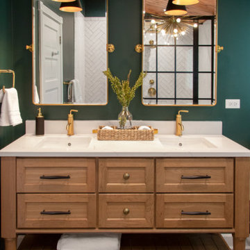 Radiant Green Bathroom by Advanced Design Studio