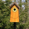 Birdie Abode, Sunburst, With Birdhouse Pole
