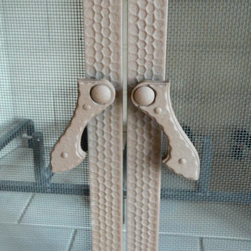 Fireplace handles, custom made