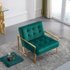 Pierre Velvet Upholstered Accent Chair, Green