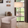 Florenza Dual Light LED Floor Lamp With Dimmer, Antique Satin Brass, 63"