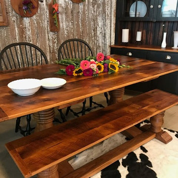 Reclaimed Wood Double Pedestal Tables