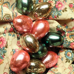 Mercury Glass Eggs (Set of 12) - Decorative Objects And Figurines