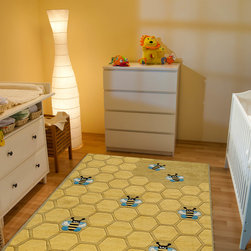 Honeycomb Rugs by Momeni in Gold - Rugs