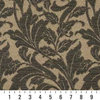 Black And Brown Leaves Outdoor Indoor Marine Upholstery Fabric By The Yard
