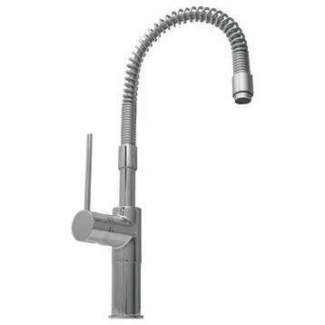 Whitehaus WHLX78558-C Deck Mount 19'' Tall Single Hole Faucet In Chrome
