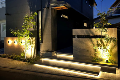東京都下にあるモダンスタイルのおしゃれな住まいの写真