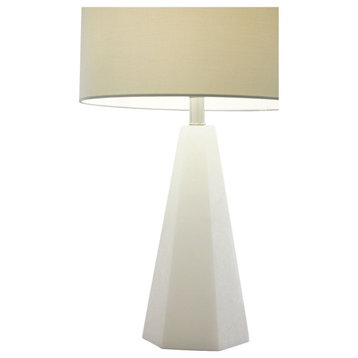 Athena Table Lamp, White