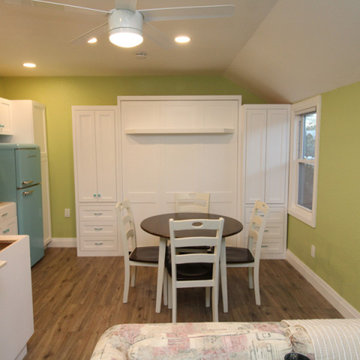 We Matched the Murphy Wall Bed with Kitchen Area to Keep the Look on Trend