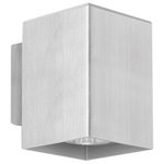 EGLO USA - 1x50W Wall Light, Aluminum Finish - Eglo lighting is a stunning addition to any area. The Madras wall lamp has a very intricate design. Although it is boxed in shape, it emits an abundance of light from the top or bottom of the sconce, depending on which way it is mounted.