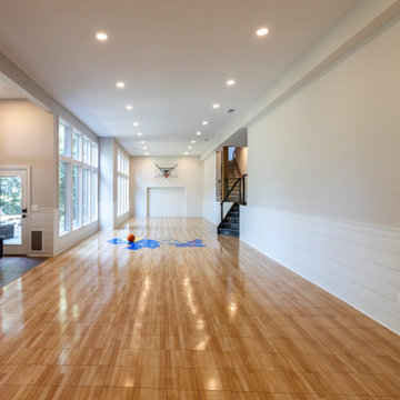 Two-Tiered Basement Designed for Family Fun