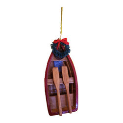 Wooden Row Boar Ornament - Christmas Ornaments