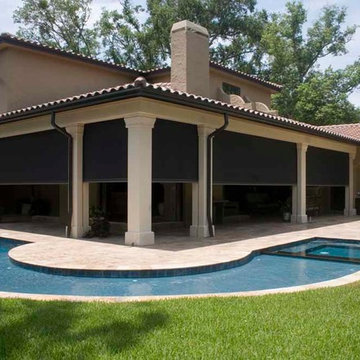 Motorized Retractable Screens for Patios & Porches - Phantom Executive Screens